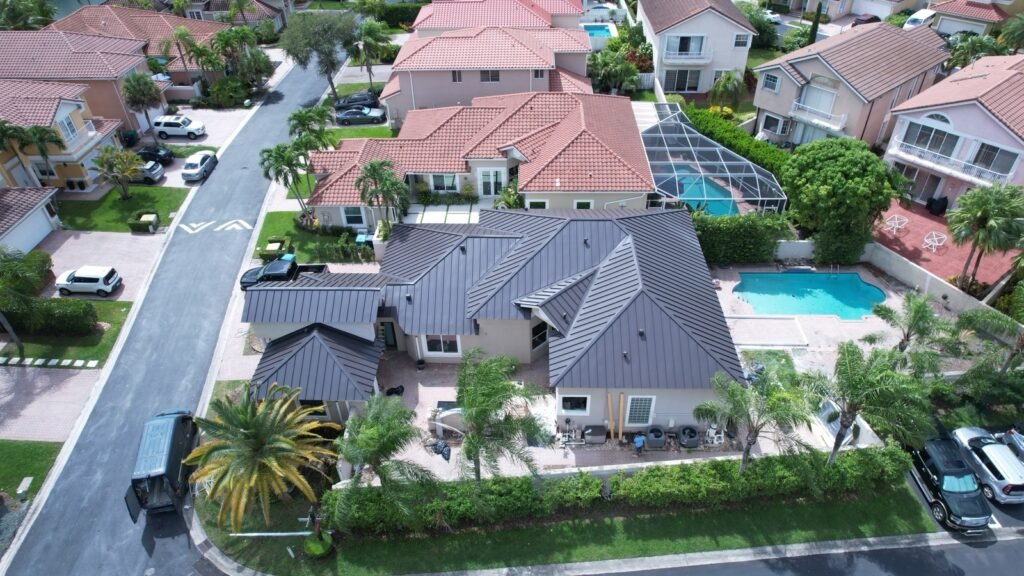 Completed roofing project by Duke Contractors LLC in Miami-Dade and Broward, FL