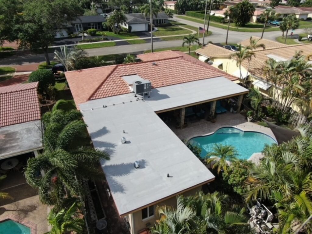 Completed roofing project by Duke Contractors LLC in Miami-Dade and Broward, FL