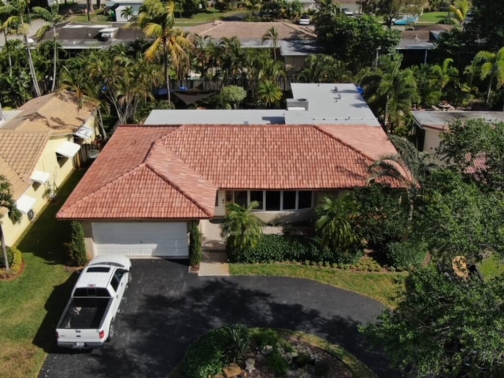 Completed roofing project by Duke Contractors LLC in Miami-Dade and Broward, FL