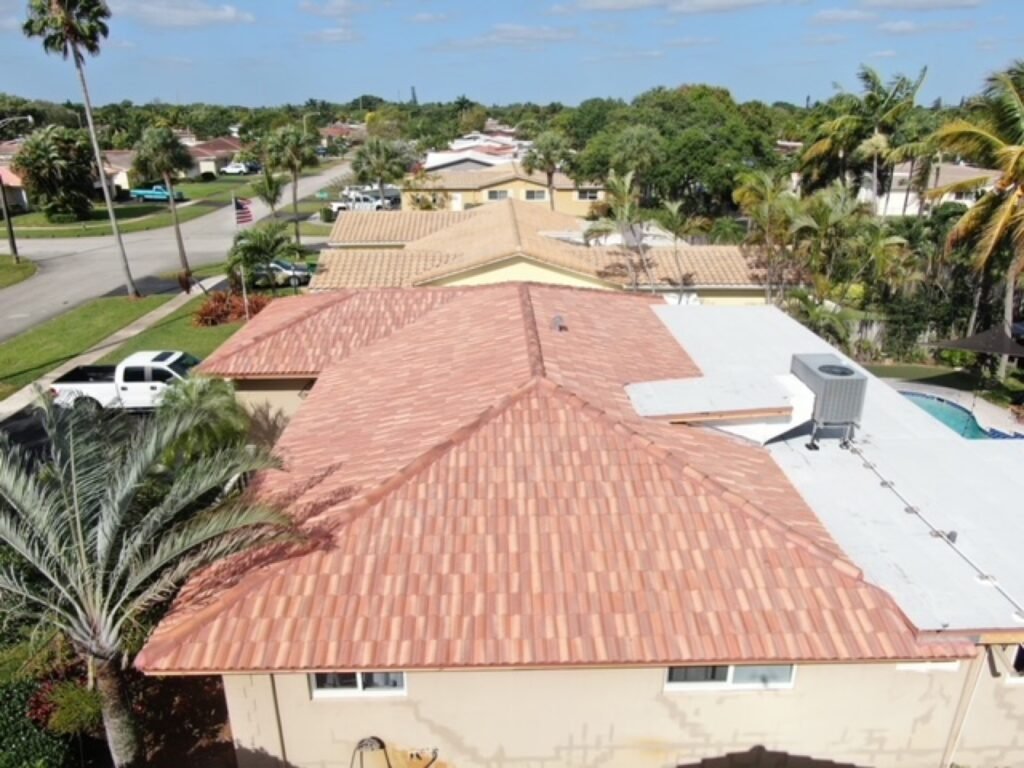 Completed roofing project by Duke Contractors LLC in Miami-Dade and Broward, FL