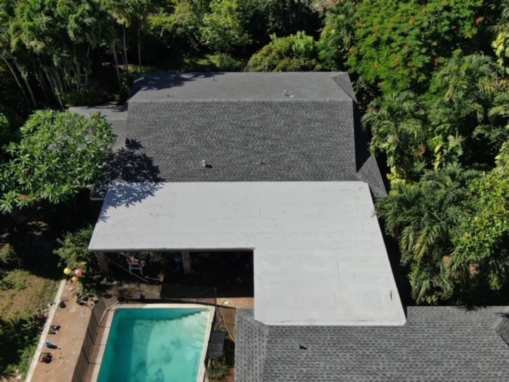 Completed roofing project by Duke Contractors LLC in Miami-Dade and Broward, FL